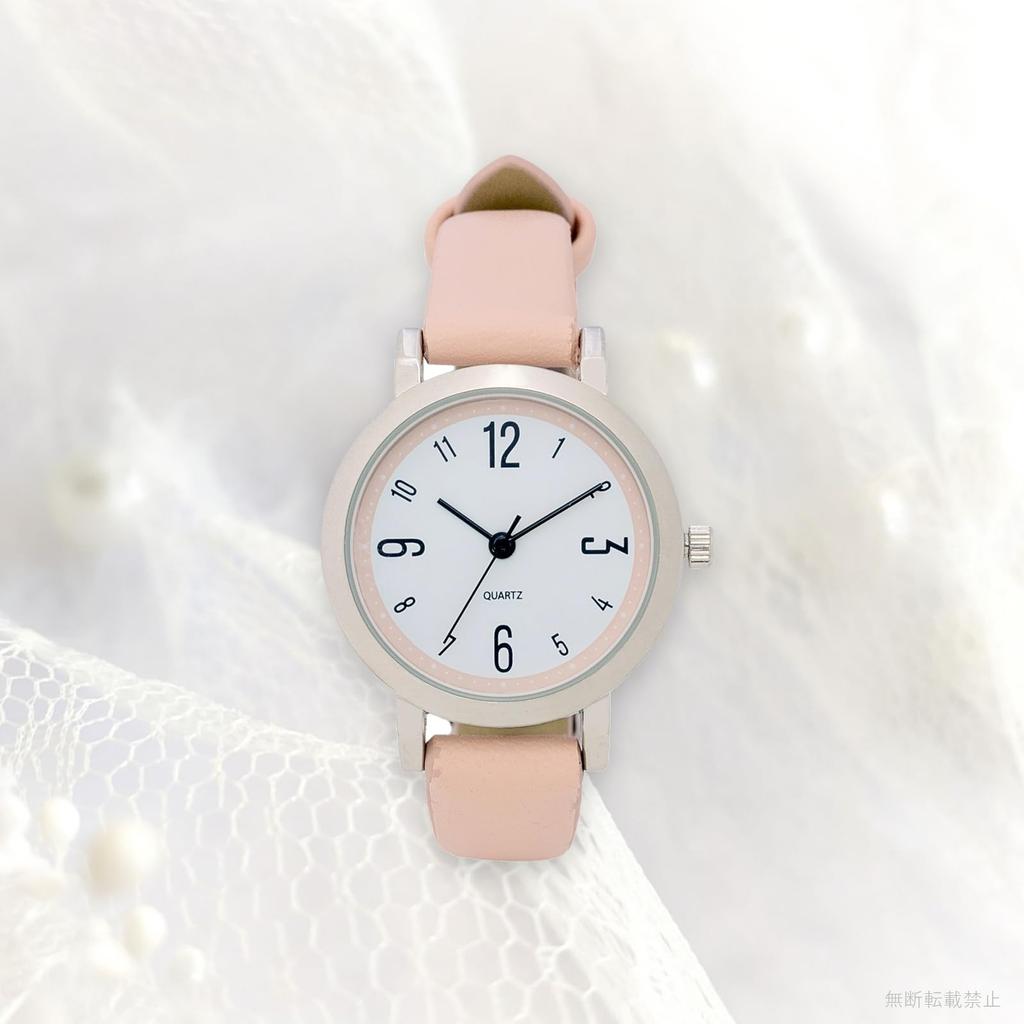 [Fieldwork] Women's Watch Analog Leather Strap Pink Pick PP014-2