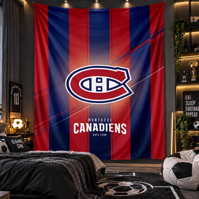 Настенный гобелен с принтом Montreal Canadiens, тканевое панно для гостиной, спальни, домашнего декора