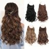 Long Curly Synthetic Hair Extensions With Invisible Wire Fishing Line Hair Extensions Hairpieces Fake Hair For Women