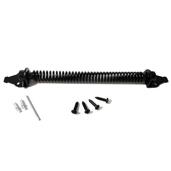 Door Hinge Latch Self Closing Door Spring Adjustable Tension Outdoor Gate Closer Rust-proof Automatic Fence Door Latch for Wooden Heavy Duty Gates