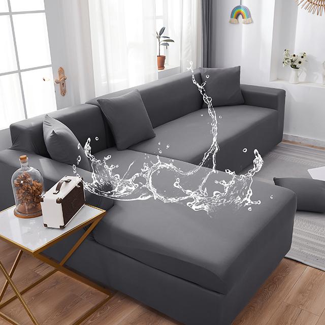 Водонепроницаемые чехлы для диванов, однотонные чехлы для угловых диванов, эластичные чехлы для диванов, комплект для гостиной, диванов для домашних животных, детей