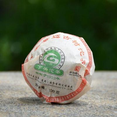 Чай Ся Гуань Сырой Пуэр Цзин Май Древнего Дерева Туоча Шен Пуэр 2012 г. 100г