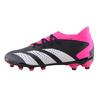 Adidas Predator Accuracy.3 MG J Low Top Soccer Shoes Kids Soccer Shoes Black White Pink GW7082