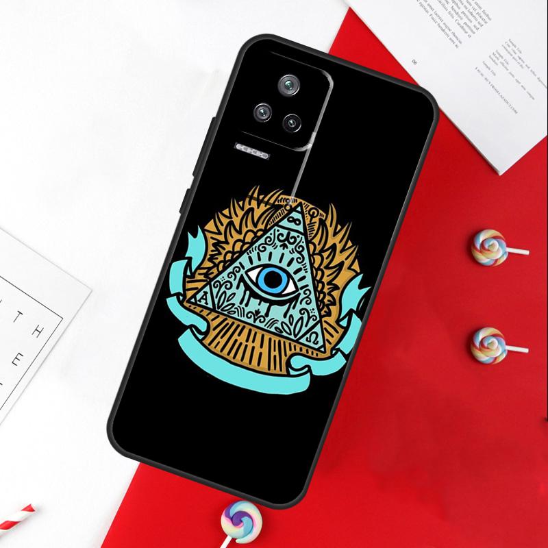 Чехол-крышка с символом Глаз Пирамиды для Xiaomi 13T 11T 12T 14T Pro 13 14 15 Ultra POCO X7 Pro X3 X5 X6 F5 F6 M6 Pro