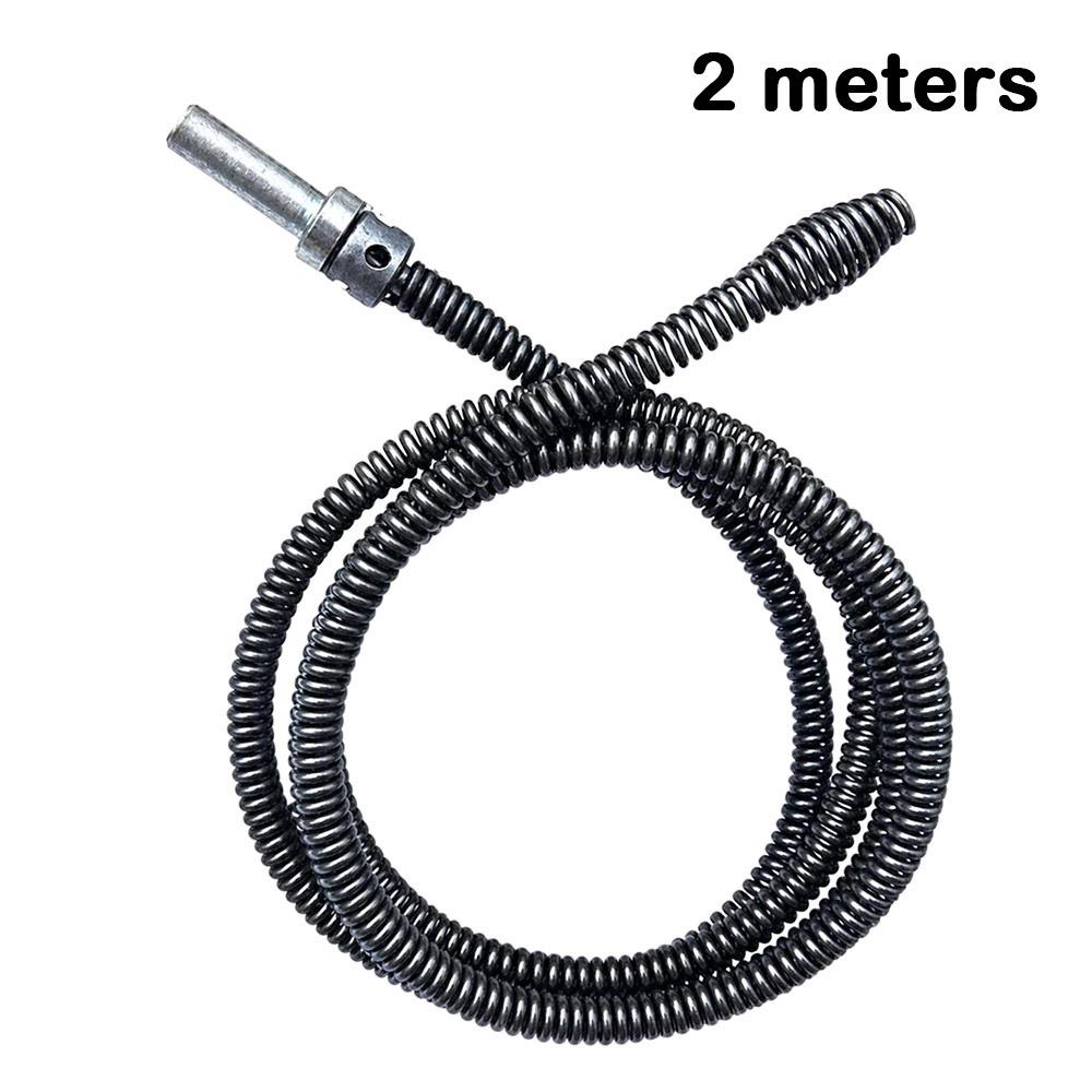 Steel Plumbing Snake Drill Powered Pipe Cleaning Cable New Drain Snake Kitchen Pipe Cleaning