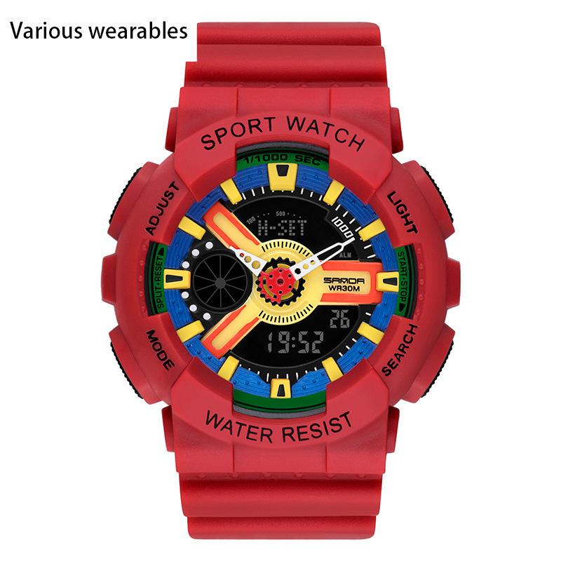 Корейская мода тренд микро бизнес светящиеся электронные спортивные модные студенческие корейские конфеты детские парные часы