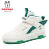 Babu Bean Classmate Girls Mesh Leather Medium and Older Children's Board Shoes Casual Versatile Spring and Autumn Children's Sneakers Boys