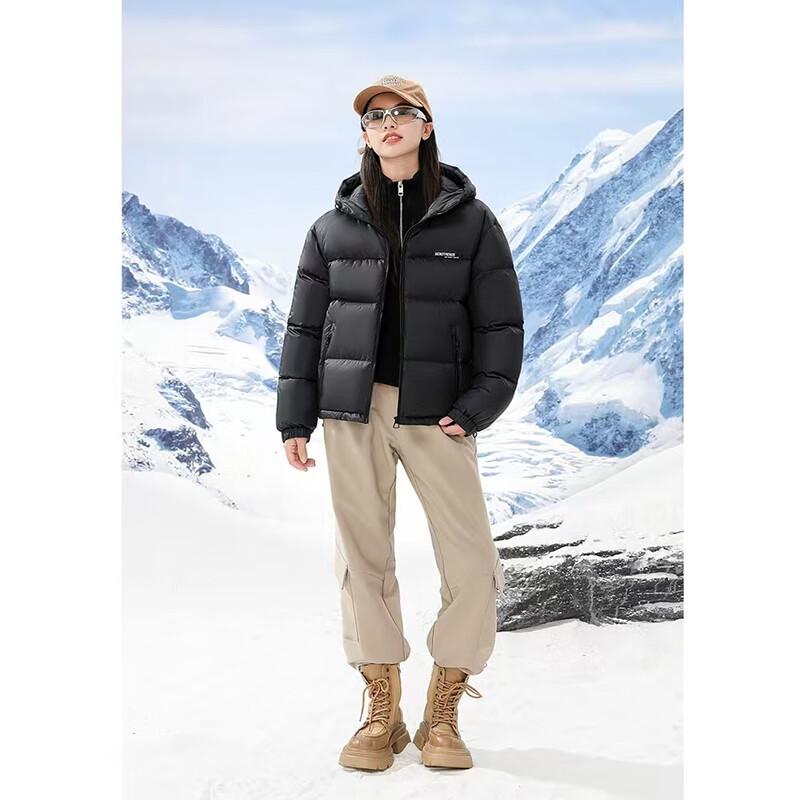 SNOWFLYING Unisex Hooded Down Jacket