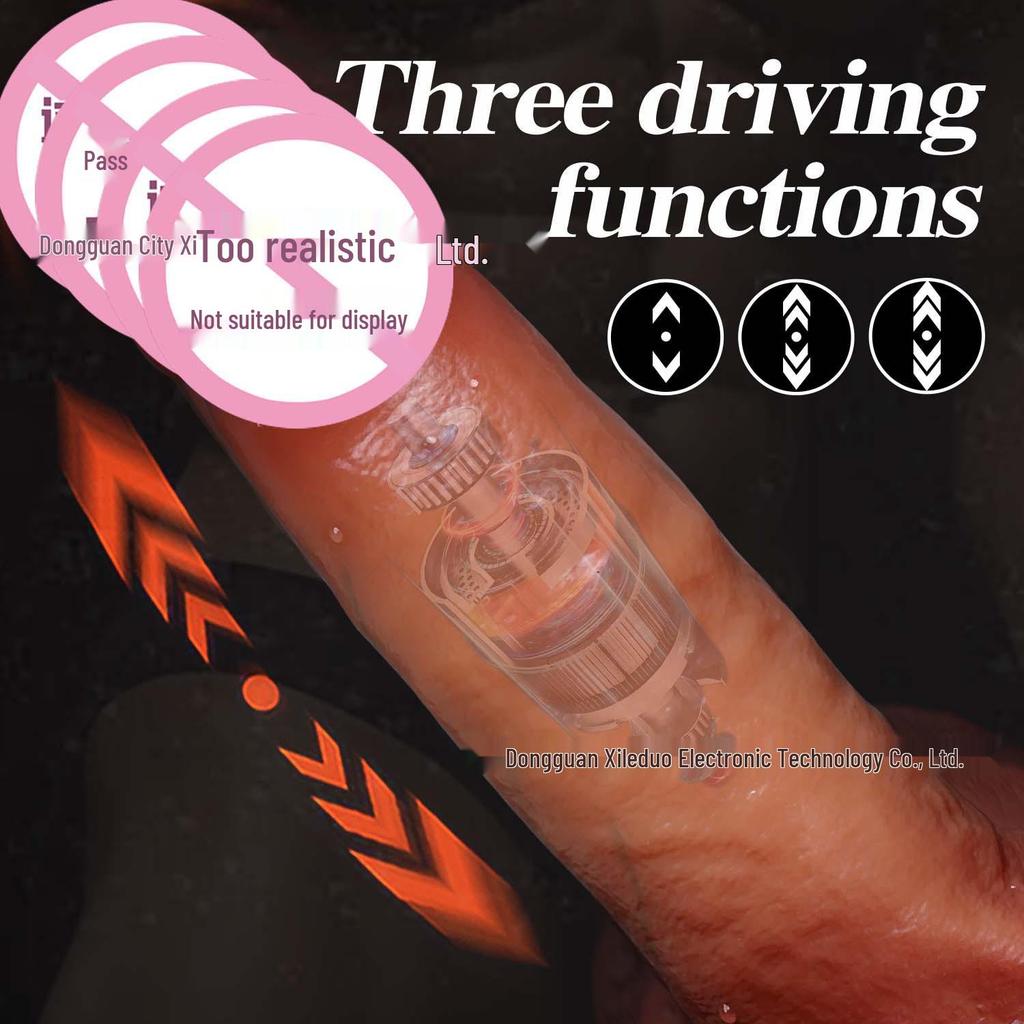 Электрический Силиконовый Реалистичный Вибратор для Женщин - Телескопическая Мягкая Плоть Секс-Машина