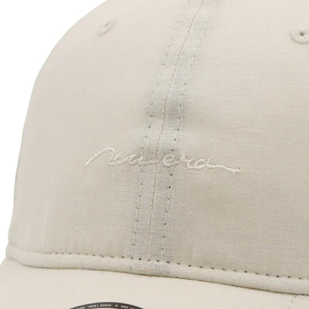 [New Era] Cap Long Visor ONSPOTZ Exclusive Light Beige ML 9Twenty Long Visor Easy Snap Cotton Flax Handwritten Logo