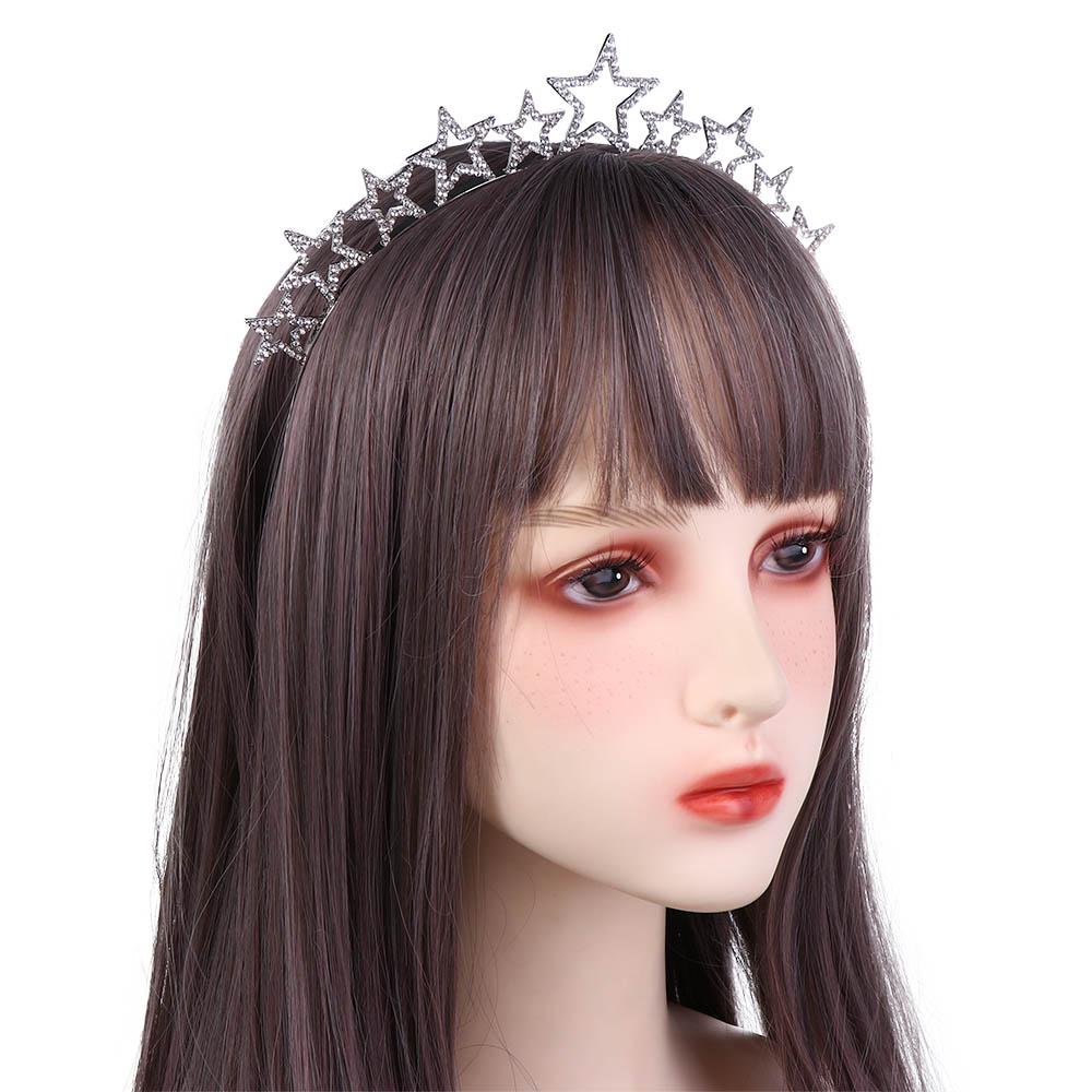 Rhinestone Zinc Zinc Alloy Crystal Headwear Christmas Antlers Hairband Party Ornament Letter Hair Hoop