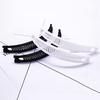 Korea Plain Shape Banana Comb Clip Wave Hair Black/White Ponytail Holder Clip Hairpin Bangs Comb Handmade