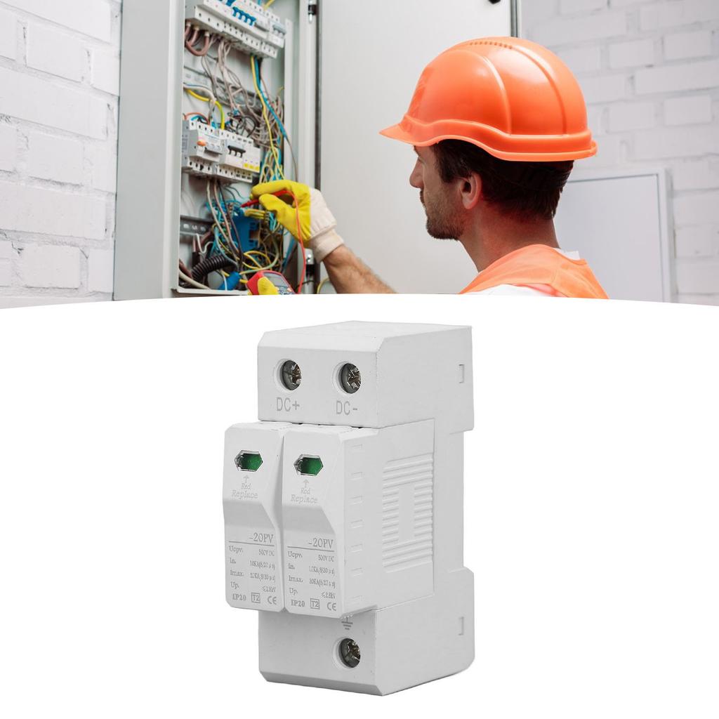 Защитный Устройство-Прерыватель Крепление на DIN-рейку 20kA 500V Устройство защиты от перенапряжения для Фотовольтаических и Систем
