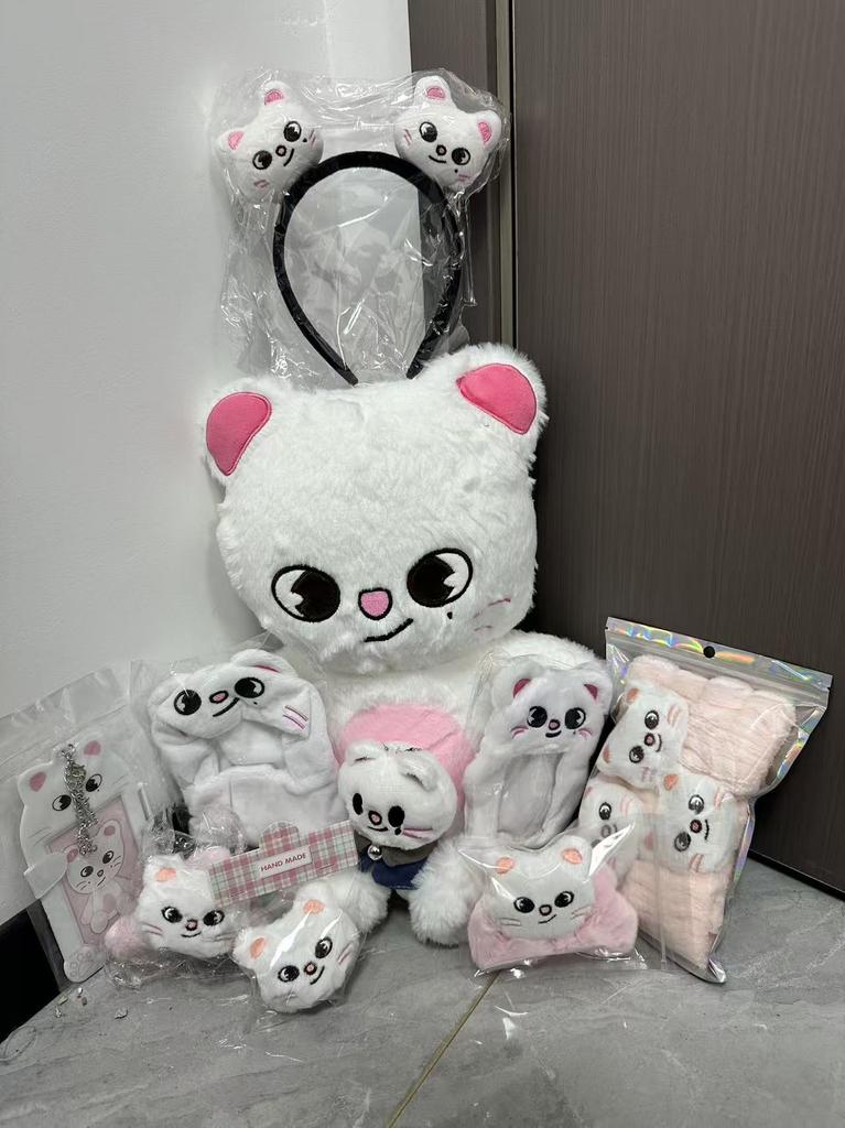 50cm Plush Toy Wolfchan Kawaii Cartoon Stuffed Animal Plushie Doll Large Size Kids Babies Sleeping Pillow Gift