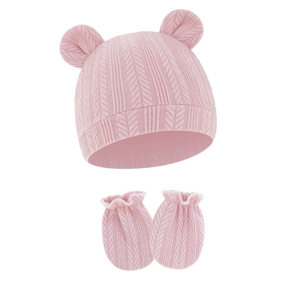 Ear Protection Bear Ear Earflap Hat Warm Baby Hat Glove Set Fashion Children's Winter Hat Girls