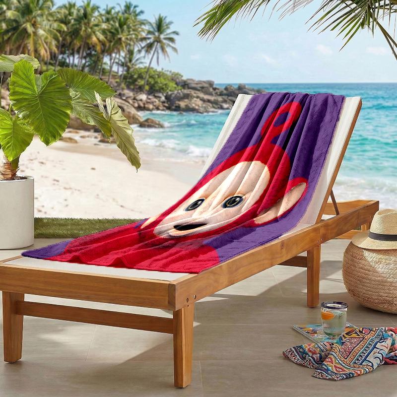 Teletubbies Fashion Beach Towel: Ideal for Summer Adventures Soft, absorbent and quick drying suitable for swimming and bathing
