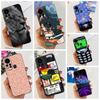 For Infinix Hot 11s Case Back Cover Clear Cute Cat Black Soft Silicone Coque For Infinix Hot11S Hot 11S Phone Case Bumper Fudna