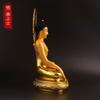 Golden Ornament of Buddha Shakyamuni, Buddha Statue, Buddhist Tathagata Buddhism, Resin Handicraft, Small Home Decor