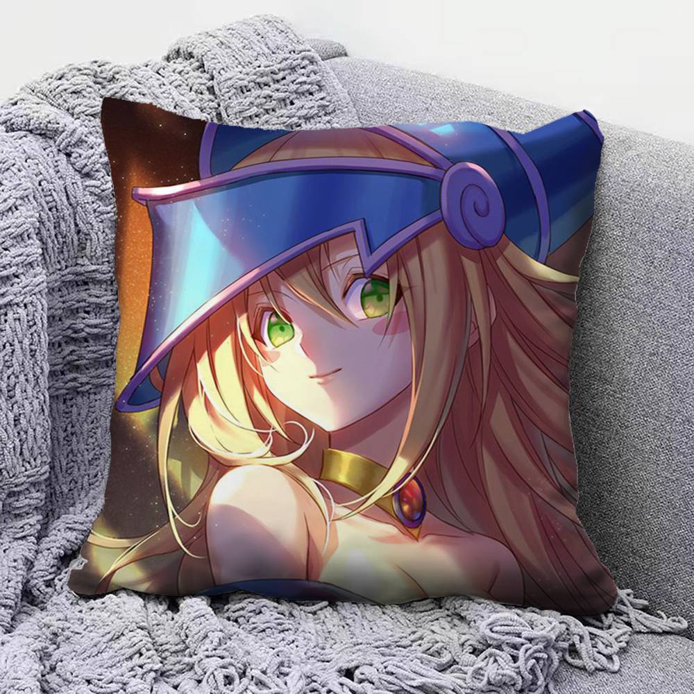 Black Magician Girl Yo-Gi-Oh! Anime Girl Pillow Covers, Home Sofa Cushion Covers And Aecorative Custom