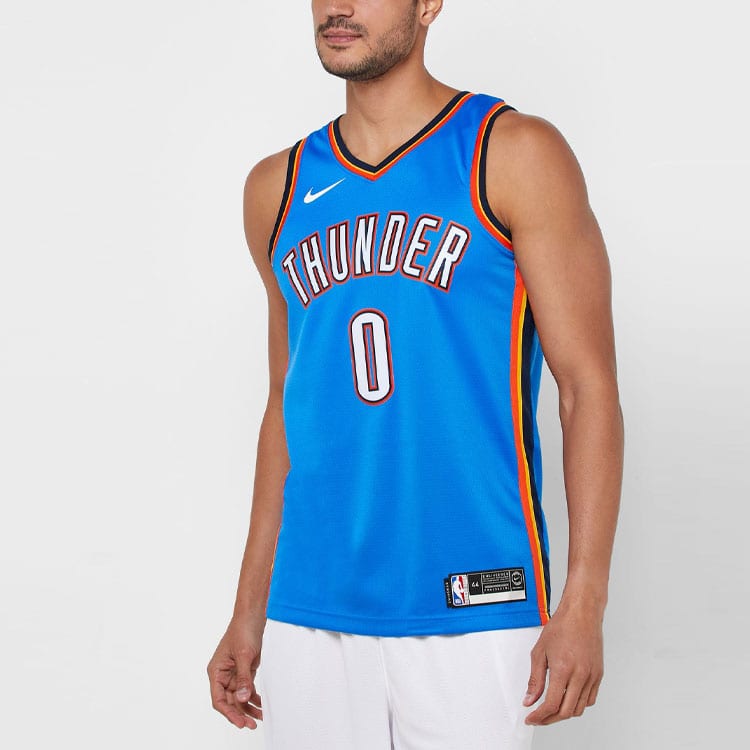Nike Мужская баскетбольная майка синяя AV4955-403