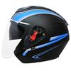 3/4 Helmet Double Lens Half Helmet Electric Car Helmet Men and Women Four Seasons Universal Riding Safety Helmet