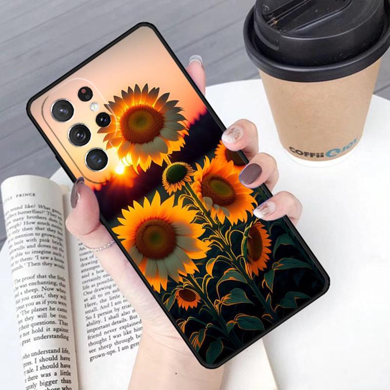 Красивый желтый подсолнух чехол для телефона Обложка Для Samsung Galaxy S24 S25 Ultra S21 S22 Ultra S10E Note 10 Plus Note 20 FE S23
