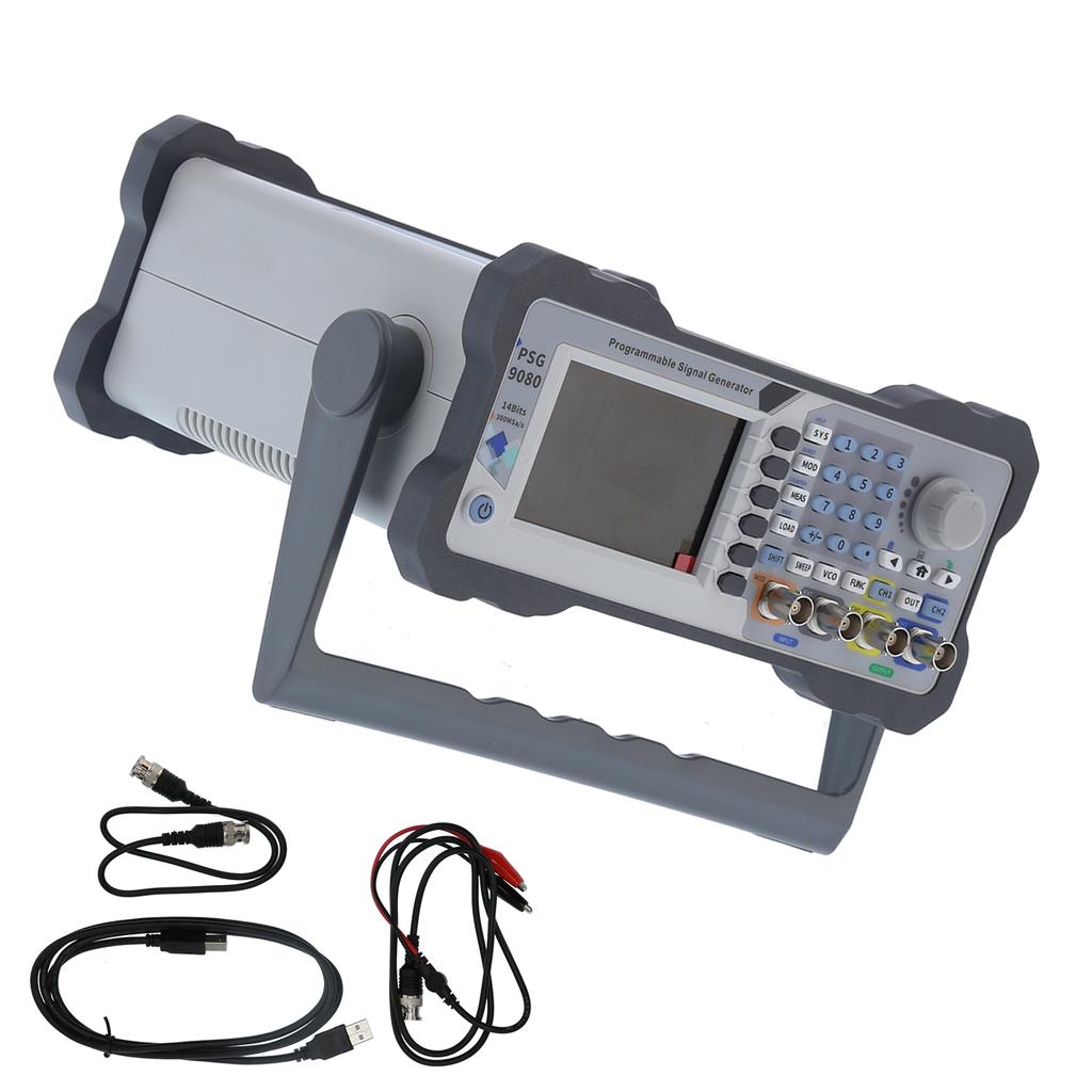 PSG9080 DDS Numerical Control Dual Channel Function Arbitrary Wave Signal Source Generator Frequency Meter
