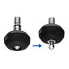 Leofoto Tripod Accessory Adjustable Thread Thick Screw 036990 Spikes, TFV, 3-Pack, 3/8" Mount, Compatible,