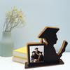 2024 Выпускной Фото Деревянная Рамка Мужской Женский Выпускников Контур 3D Настольный Выпускной Фоторамка Дисплей Выпускной Тематическая Вечеринка Украшение Подарок