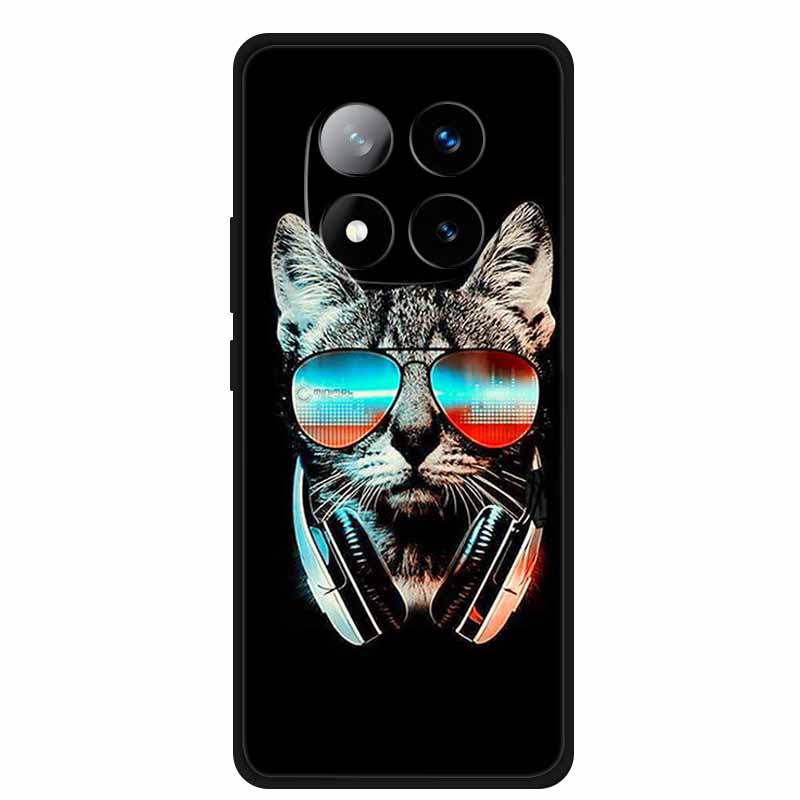 Чехол для Redmi Note 14 Pro+ Животные Мягкий силиконовый ТПУ Чехлы для телефона Задняя крышка Для Redmi Note 14 Pro Plus 5G Волк Ударопрочный Capa