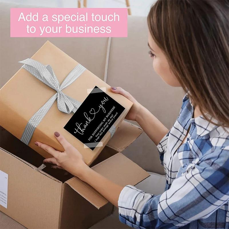 30/50 шт. Спасибо за ваш заказ. Черно-белые открытки для поддержки бизнеса. Поздравительная открытка для украшения небольшого магазина.