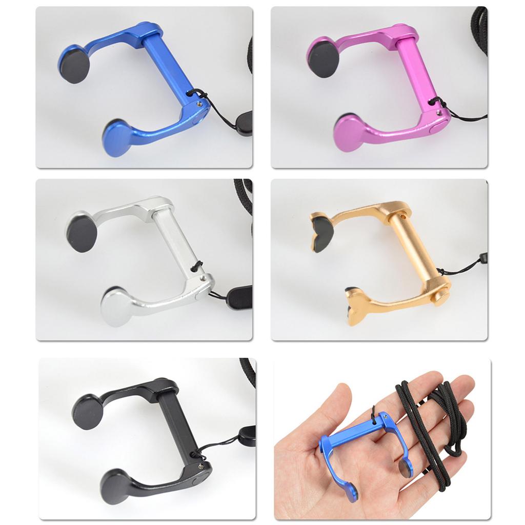 Зажим для носа для плавания со шнурком для взрослых, защита носа из алюминиевого сплава, нескользящий зажим для носа для дайвинга и плавания, серфинга