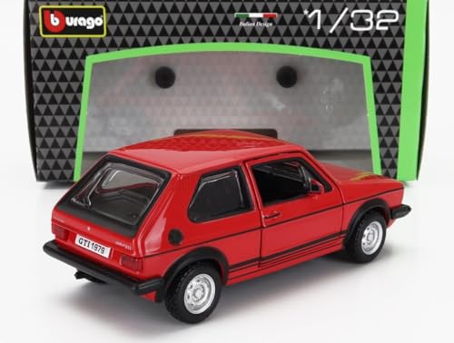 Bburago Volkswagen Golf MKI GTi 1979 (красный) Литая модель автомобиля в масштабе 1/32
