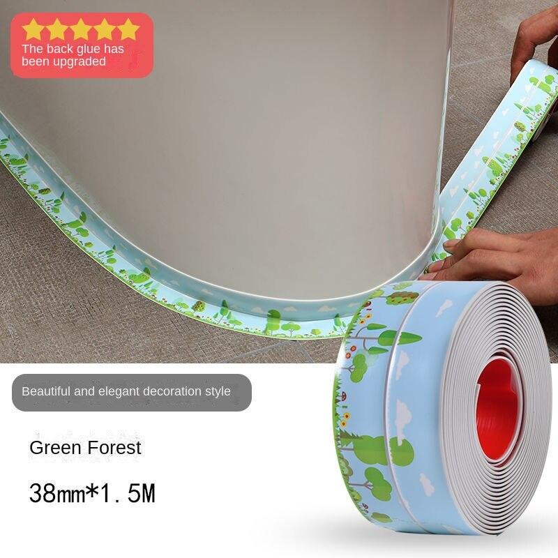 Водонепроницаемая наклейка на стену из ПВХ для кухни, водонепроницаемая наклейка для туалета, швея, бесшовная наклейка для раковины в ванной, против плесени