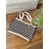 Tote Bag Knitting Bag Knitting Bag Large Capacity Tote All-in-one Shoulder Bag Striped Women's Bag