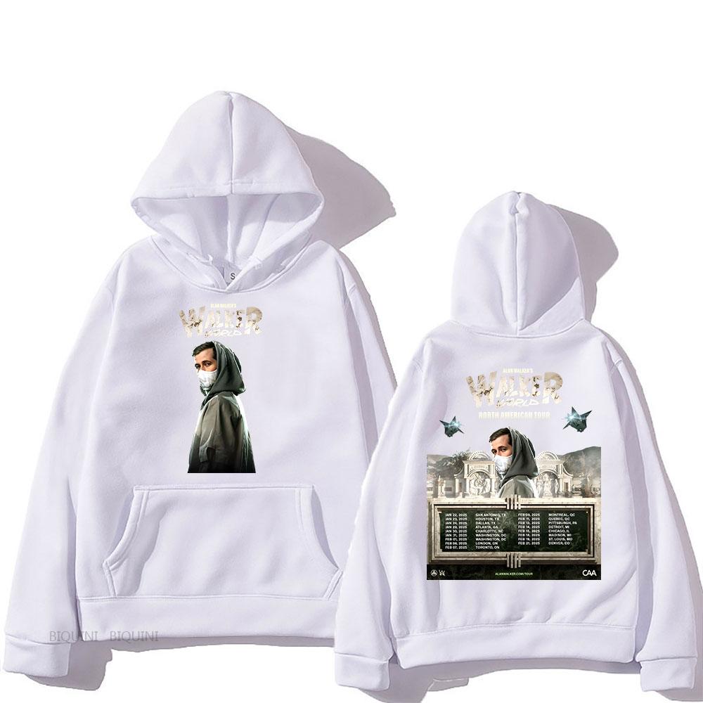 Мировой Американский Alanwalker Тур Север 2025 Худи Для МужчинЖенщин Флис Удобные Унисекс Уличная Одежда Хип-Хоп Топы