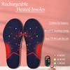 Rechargeable Heating Insoles with Remote Control 3 Temperature Settings Winter Foot Warmer for Men Women Hiking Camping