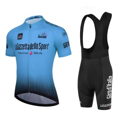 Tour De Giro D'ITALIA Летняя одежда с коротким рукавом для велоспорта Комплект веломайки для шоссейного велосипеда Комплект веломайки для шоссейного велосипеда Спортивная одежда