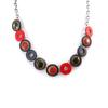 NOA [K0194] - Designer Necklace 'Bora Bora' Red Green