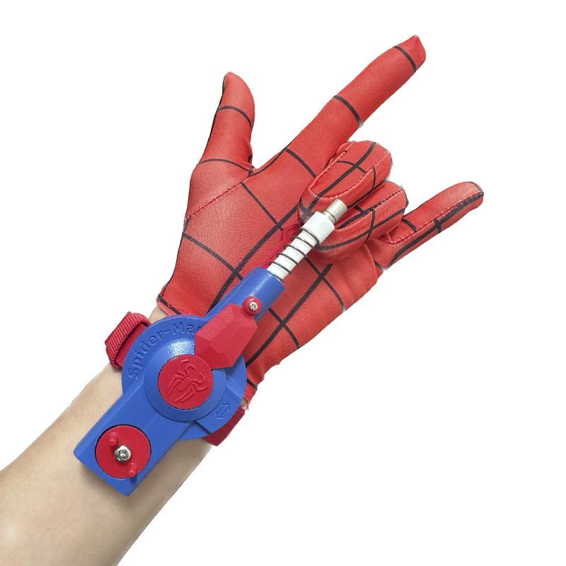 Веб-шутер Человека-паука: Автоматическая перчатка с втягиванием, Черная технологичная игрушка для детей