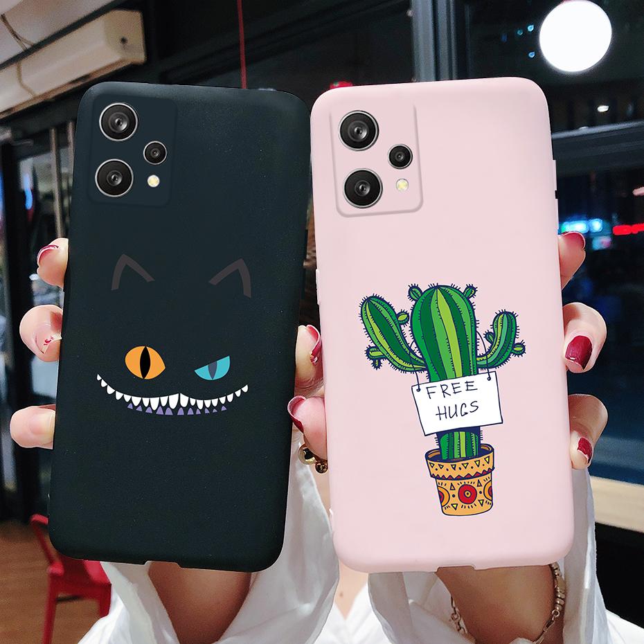Чехол для Realme 9 2022 Милый Кот Мультяшный Расписной Мягкий Силиконовый Задняя Крышка Телефона Для Realme 9 4G Чехлы Fundas RMX3521 Realme9 Coque