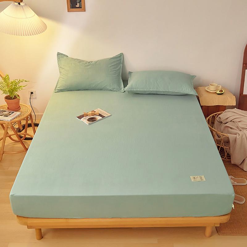 100% хлопок односпальная простыня розового цвета на резинке пылезащитный чехол универсальный чехол для матраса простыни королевы с эластичным постельным бельем