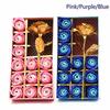 1set Gift Box Set Valentine's Day Rose1pcs Foil Plated Gold Rose +12pcs Soap Flowers for Lover/frien