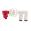 Drain& Aerator Valve Combination 3/4" Drain Port Fishing Boat Live Fish Tank Marine Valve Kit