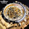 WINNER Fashion and Leisure Hollow Mechanical Movement Automatic Mechanical Watch