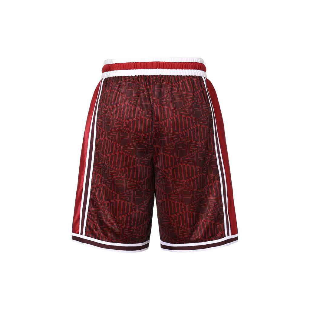 Nike X LeBron X Liverpool Collaboration Logo Embroidered Lace-Up Striped Mid-Rise Basketball Shorts Men Shorts DX0145-652