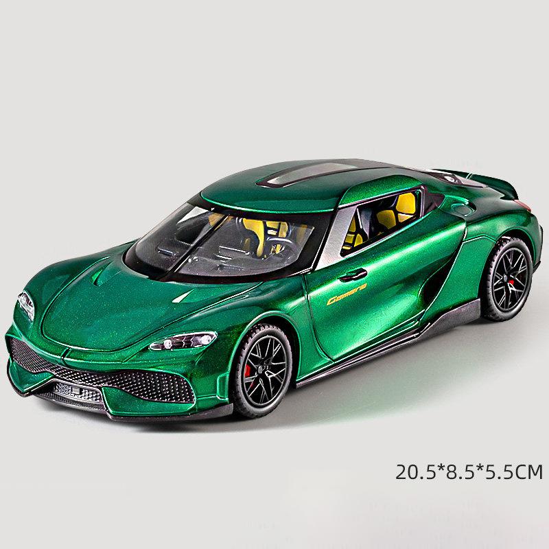 1:24 KNSG Jesko Absolut ONE 1 Gemera GT Суперкар Сплав Металл Литье под давлением Модель Автомобиля Домашний Декор Настольный Дисплей Украшение День Рождения