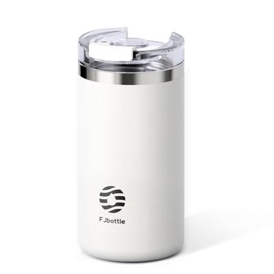 FJbottle 450 мл Термокружка с вакуумной изоляцией Сохраняет воду горячей или идеально подходит для питья из кружки или легкого доступа благодаря широкому горлышку Нержавеющая сталь Стильная для и Белая
