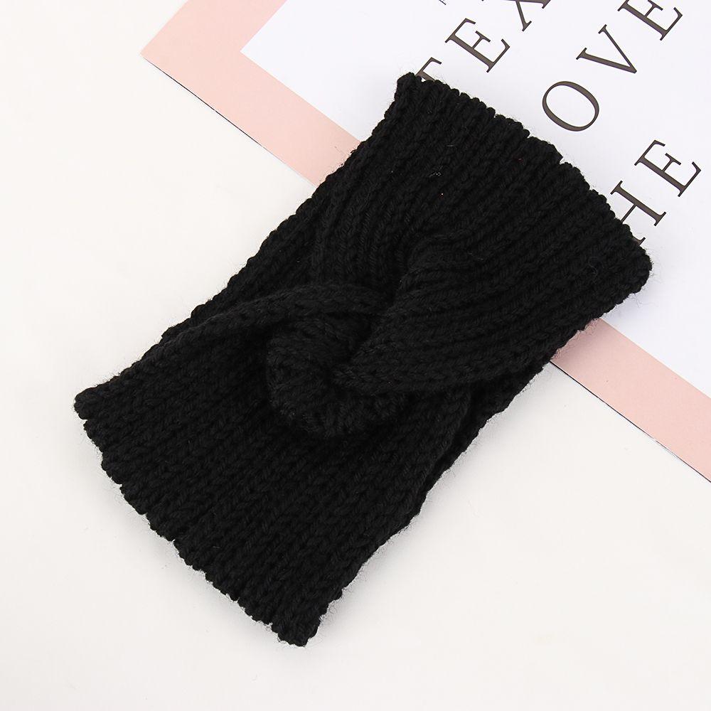 Autumn Winter Head Wrap Cross Knot Hairband Ear Warmer Headband Knitted Headband Hair Accessories
