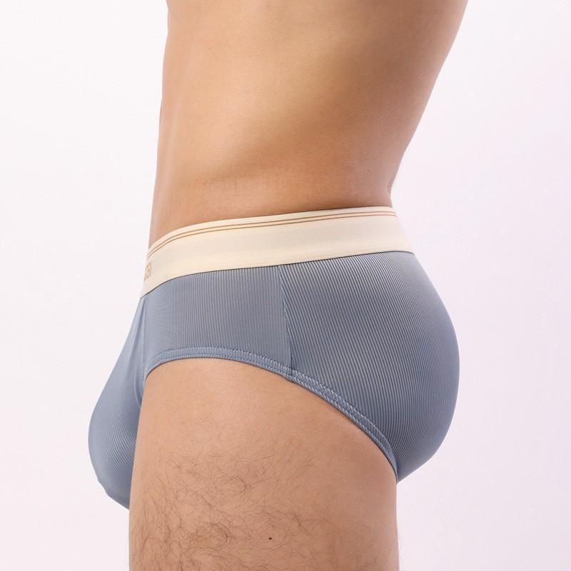 Мужские дышащие U-образные трусы-слипы - Удобные однотонные шорты
